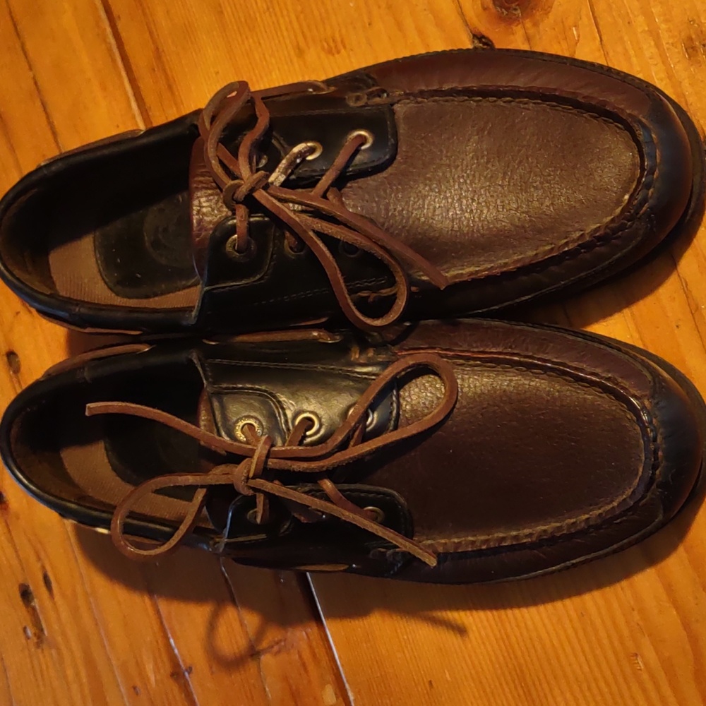 H.S Trask & Co genuine leather sz 9 boat shoe